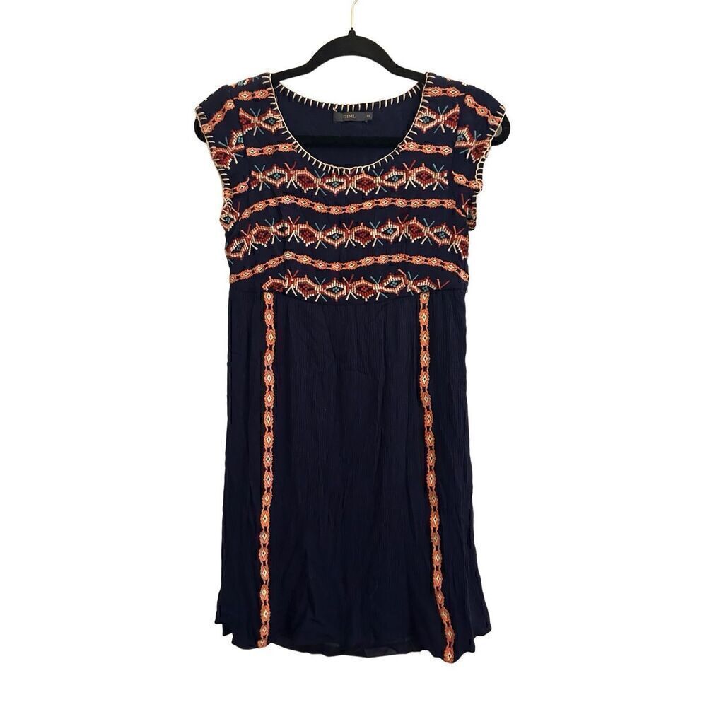 THML embroidered tank dress / tunic XS
